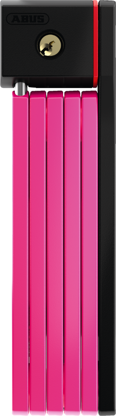 A product picture of the Abus uGrip Bordo 5700K Key Lock in the pink colour variant.