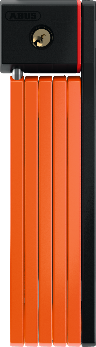 A product picture of the Abus uGrip Bordo 5700K Key Lock in the orange colour variant.