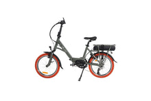 Load image into Gallery viewer, A product image of the Veloci Hopper folding electric bike from LeaseBike by Bleeper, showing the left side of the bike against a white background.