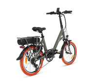 Load image into Gallery viewer, A product image of the Veloci Hopper folding electric bike from LeaseBike by Bleeper, showing the right side of the bike at an oblique angle against a white background.