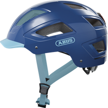 Load image into Gallery viewer, A product image of the Abus Hyban 2.0 cycle safety helmet, showing the colour option for Core Blue.