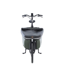 Load image into Gallery viewer, A product image showing the flat rain cover on the Dolly electric cargo bike.