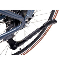 Load image into Gallery viewer, Product image of the Beaufort Electric Bike which is available to lease from Bleeper. The photo shows a close-up of the rear kickstand.