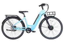 Load image into Gallery viewer, A product image of the Kuma S2 electric bike showing the right side of the bike against a white background. The frame colour is Glacier Blue.