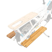 Load image into Gallery viewer, Product image showing a pair of Yuba Bamboo Sideboards for the Yuba Spicy Curry Electric Longtail Cargo Bike.