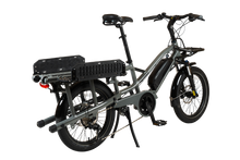 Load image into Gallery viewer, Gray Electric Cargo bike Yuba Fastrack
