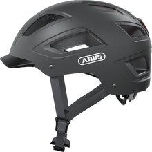 Load image into Gallery viewer, A product image of the Abus Hyban 2.0 cycle safety helmet, showing the colour option for Titan Grey.
