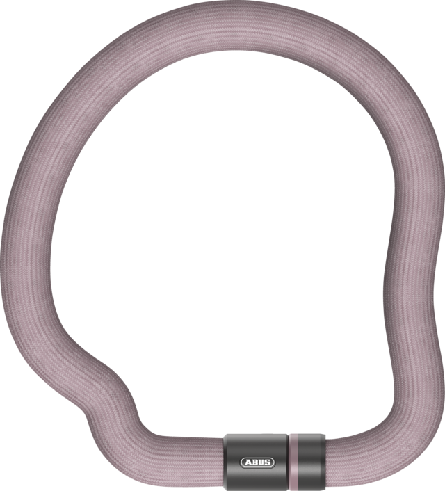 Product image of the Abus 6206K Goose Lock for a bicycle. This image features the colour variant pink.