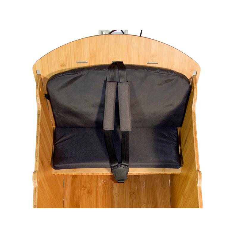 A product image showing an overhead view of the Yuba Supercargo Bamboo Box Seat Kit.