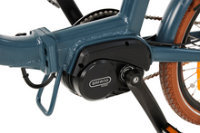 Load image into Gallery viewer, A close-up photo of the Bafang M300 electric motor on the Beaufort Billie electric folding bike.
