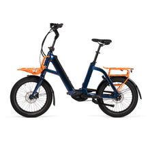 Load image into Gallery viewer, Product image of the BESV CPT 2.3 Compact Electric Bike with dark navy frame, taken from the left side. 
