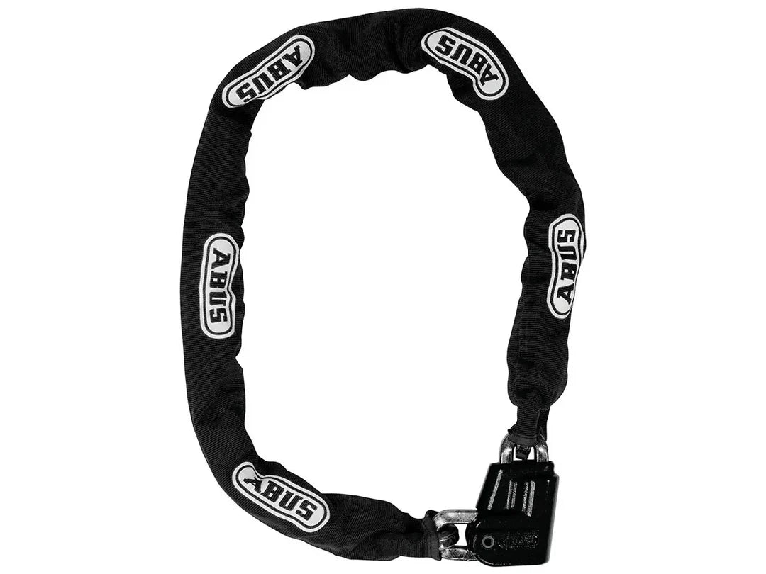Black chain lock with ABUS branding on a white background.