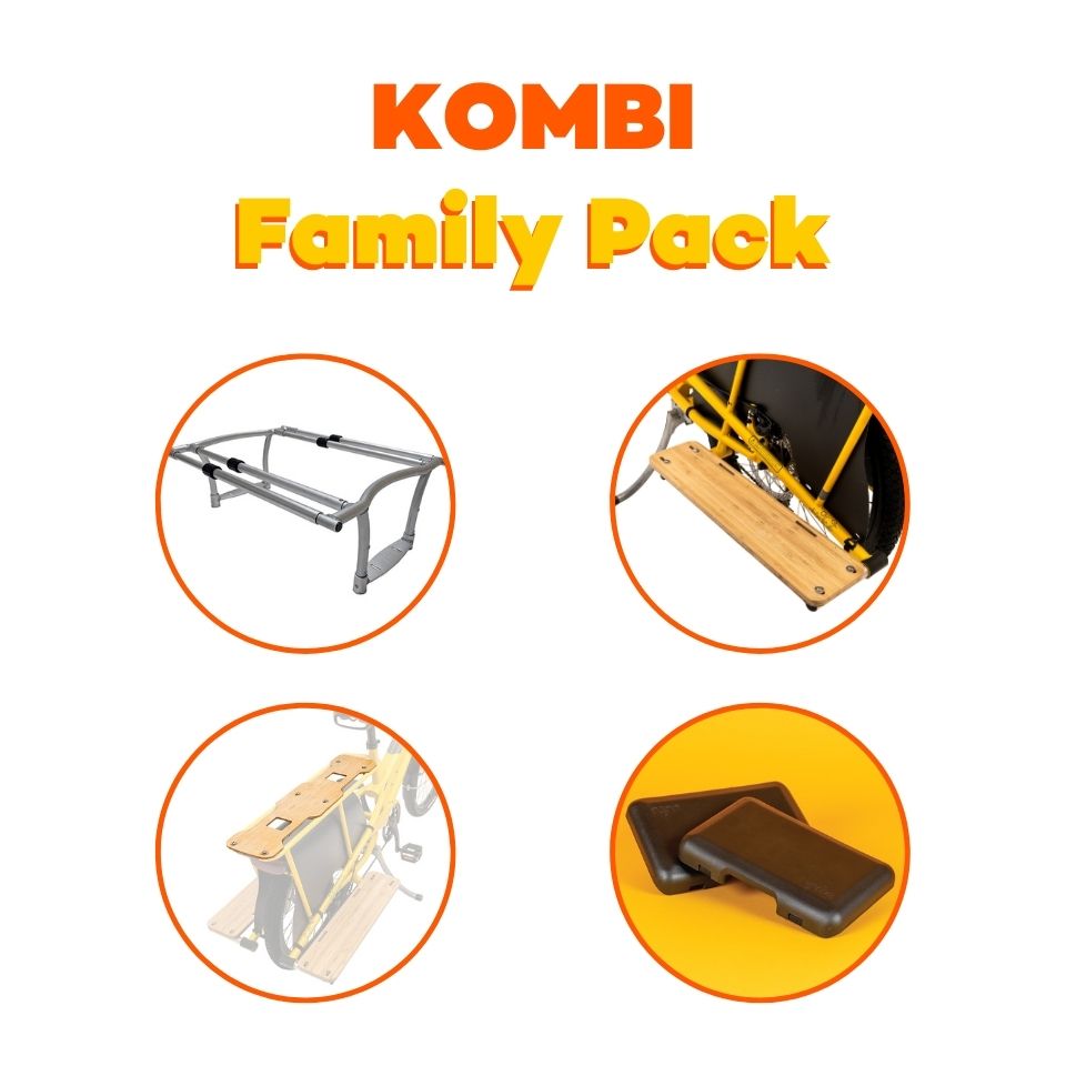 An image showing the four products that form the Yuba Kombi Family Pack, including Monkey Bars, Sideboards, Deck and Mini Soft Spots.