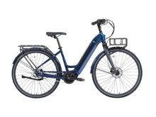 Load image into Gallery viewer, Product image of the Kuma S1 electric bike with a navy metallic frame colour. The bike is pictured from the side against a white background.
