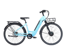 Load image into Gallery viewer, A product image of the Kuma S2 electric bike showing the right side of the bike against a white background. The frame colour is Glacier Blue.
