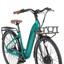 Load image into Gallery viewer, A product image of the Kuma S2 electric bike showing the front and right side of the bike against a white background. The frame colour is Emerald Green..
