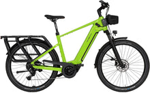 Load image into Gallery viewer, A product image of the VELO DE VILLE SEB electric bike, featuring a Lime Green frame colour.
