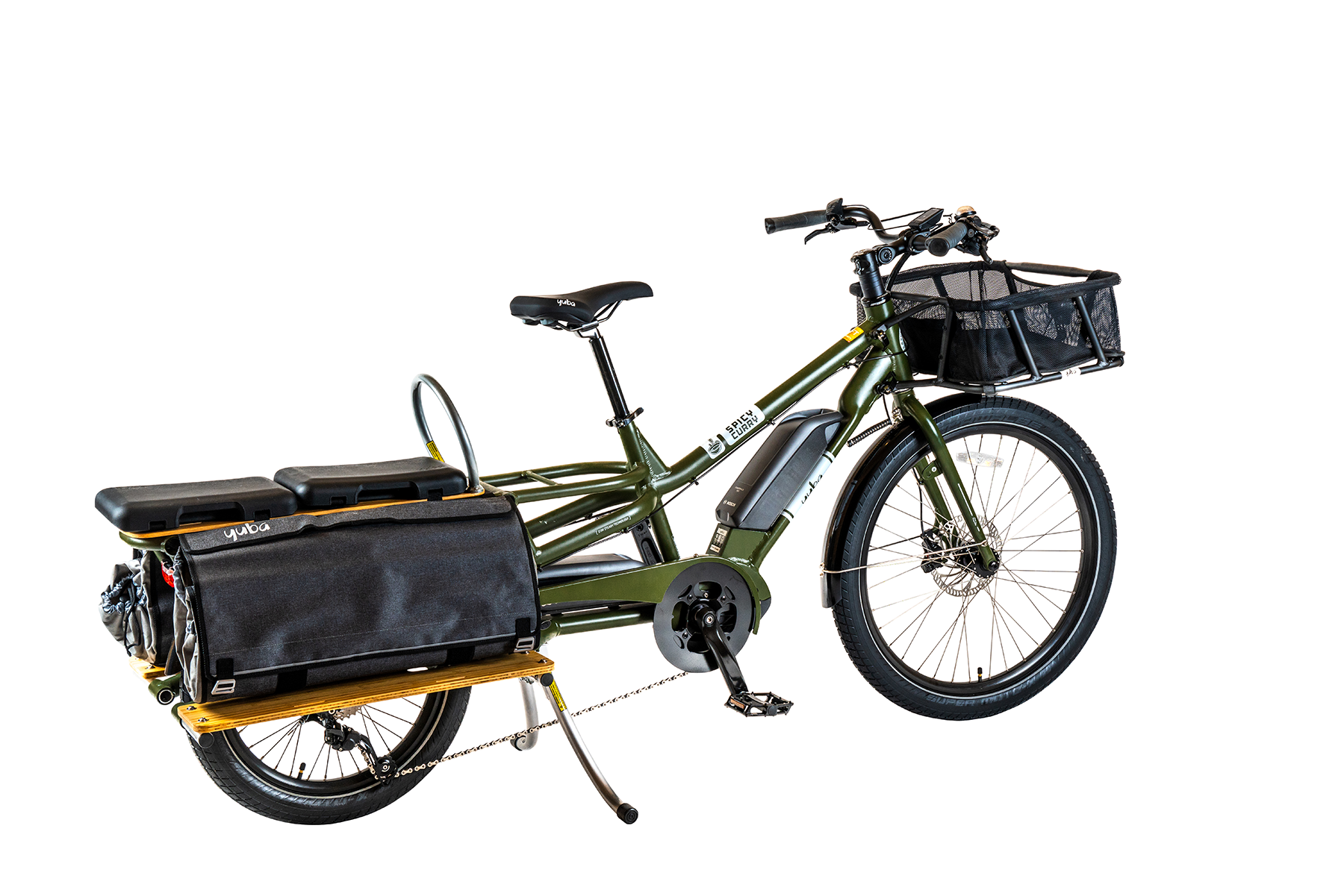 Yuba Spicy Curry electric longtail cargo bike