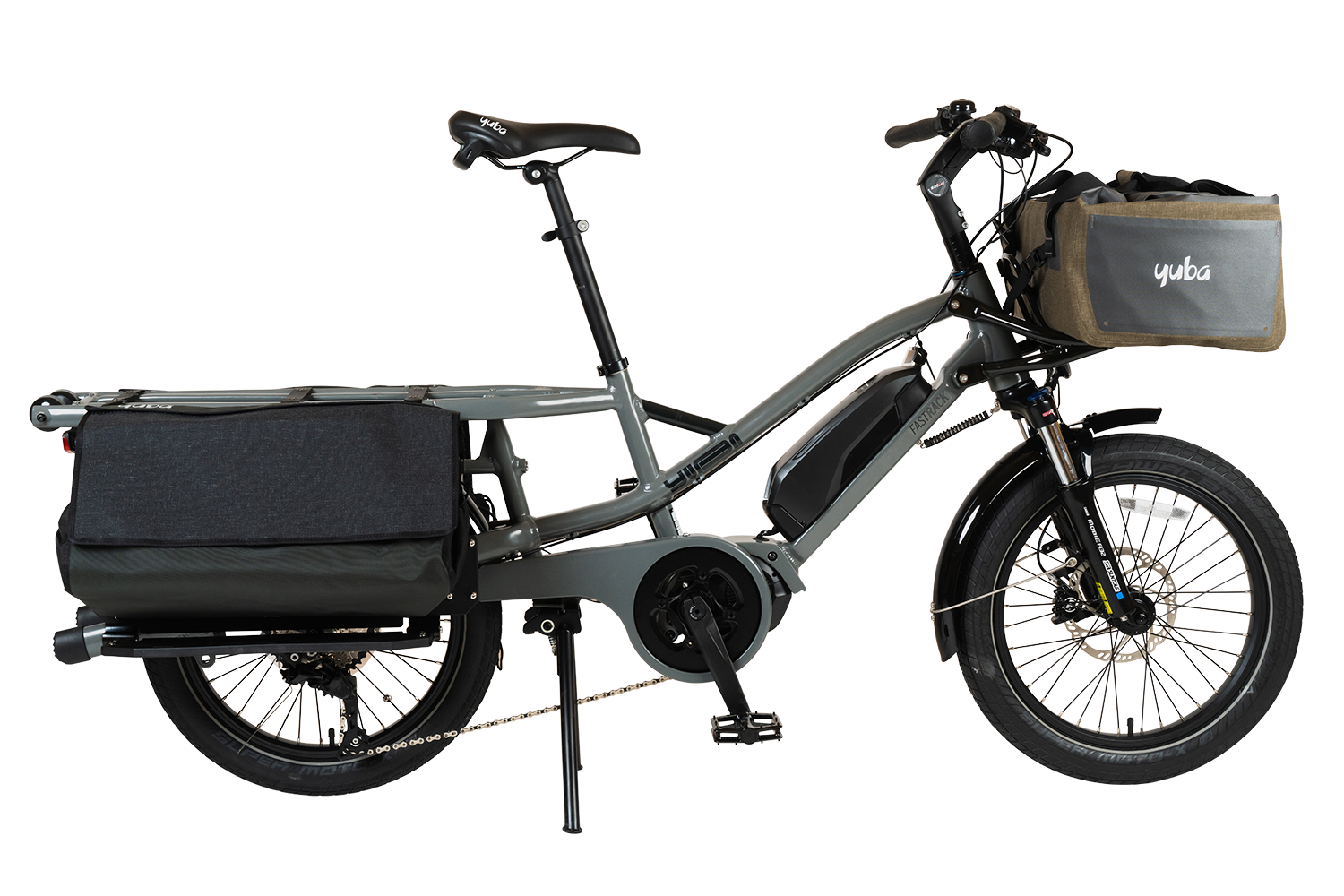 Yuba Fastrack Electric Longtail Cargo Bike