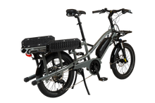 Load image into Gallery viewer, Gray Electric Cargo bike Yuba Fastrack
